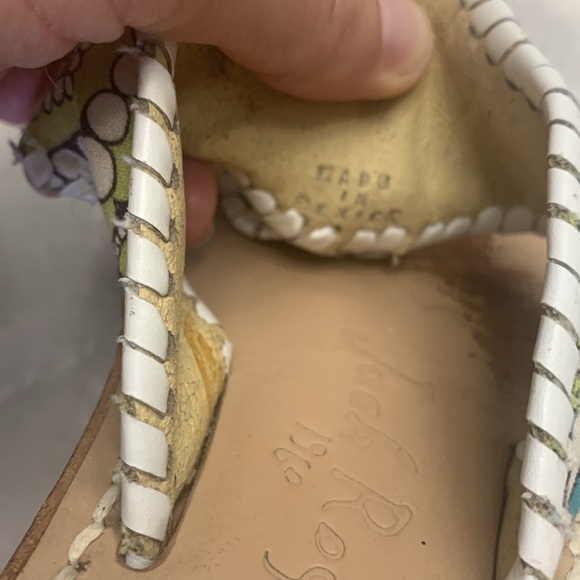 Jack Rogers Classic Jacks leather and fabric sandals size 8 - Picture 6 of 10